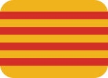 Botón idioma en Català con la Bandera de Catalunya