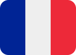 Botón idioma en France con la Bandera de Francia