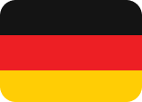 Botón idioma en Germany con la Bandera de Alemania